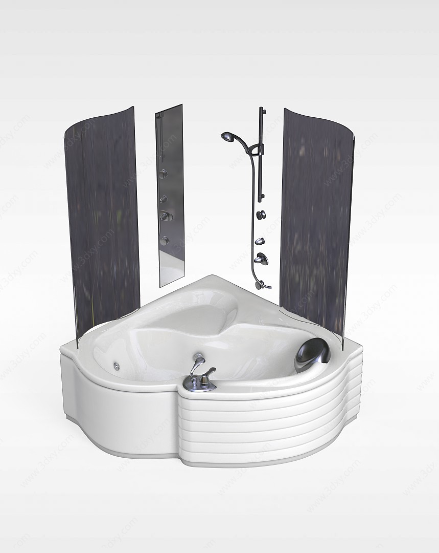 高档浴缸组合3D模型