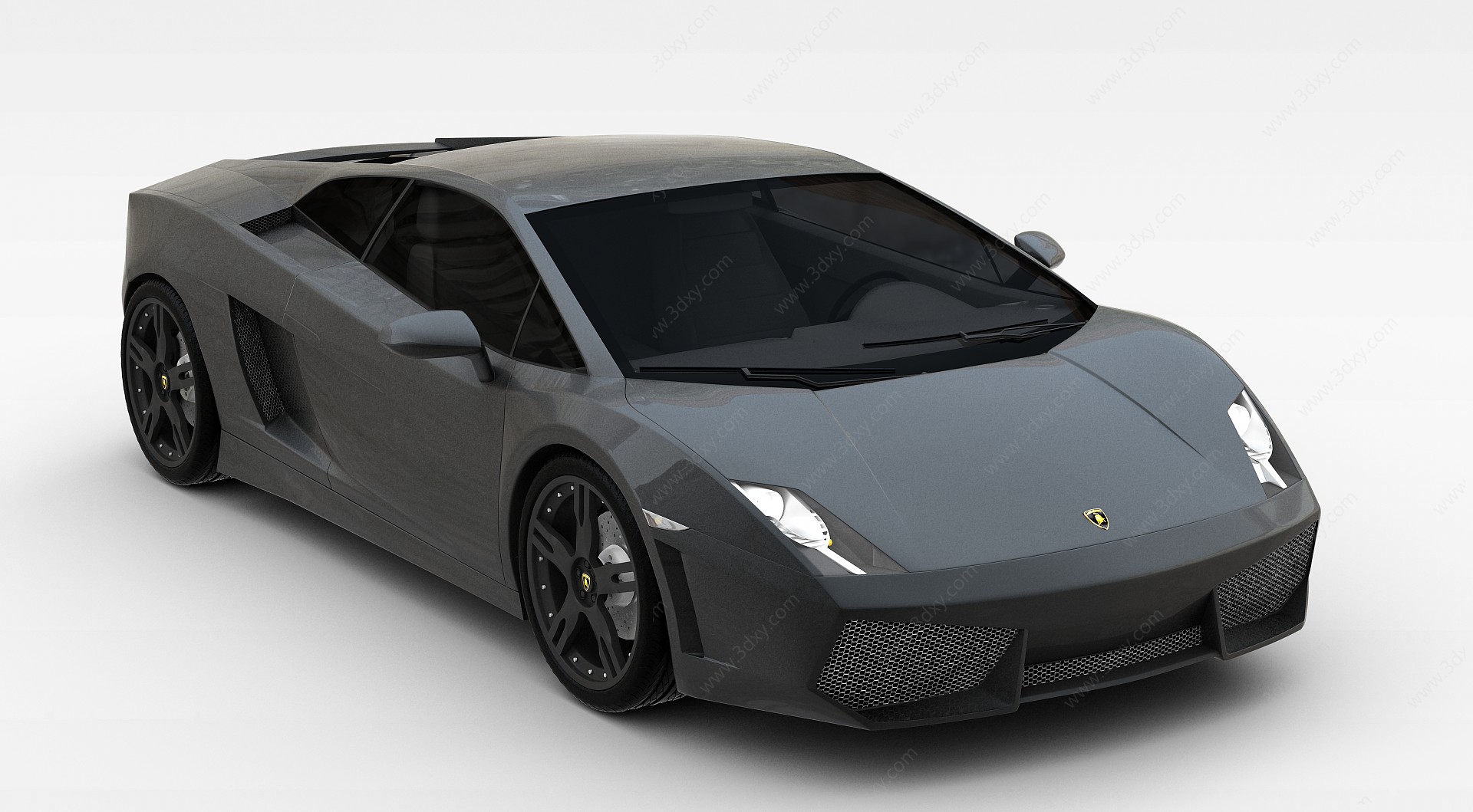 现代黑色汽车3D模型