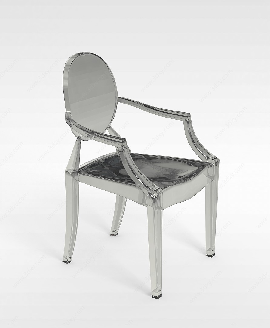 透明时尚椅子3D模型