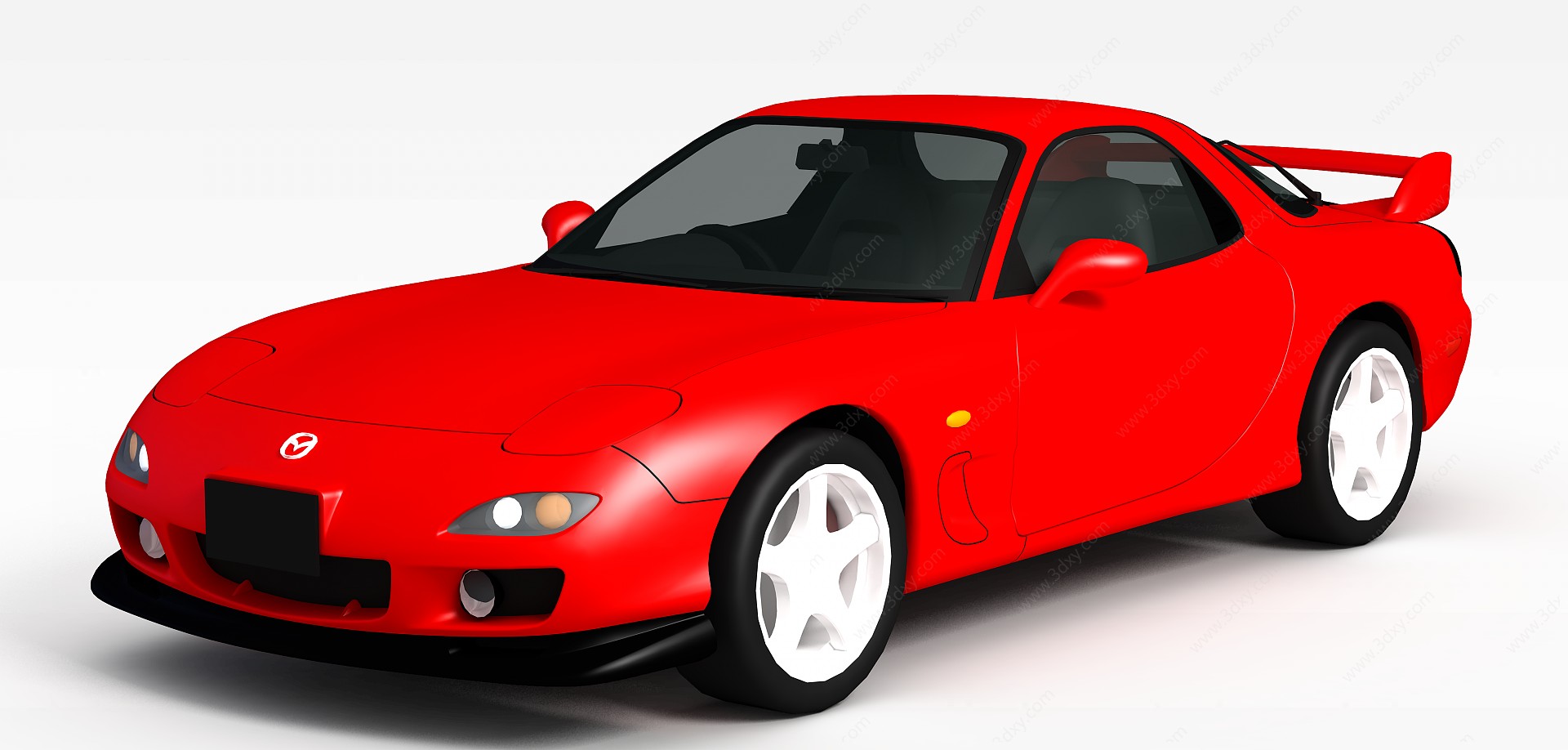 高级红色跑车3D模型