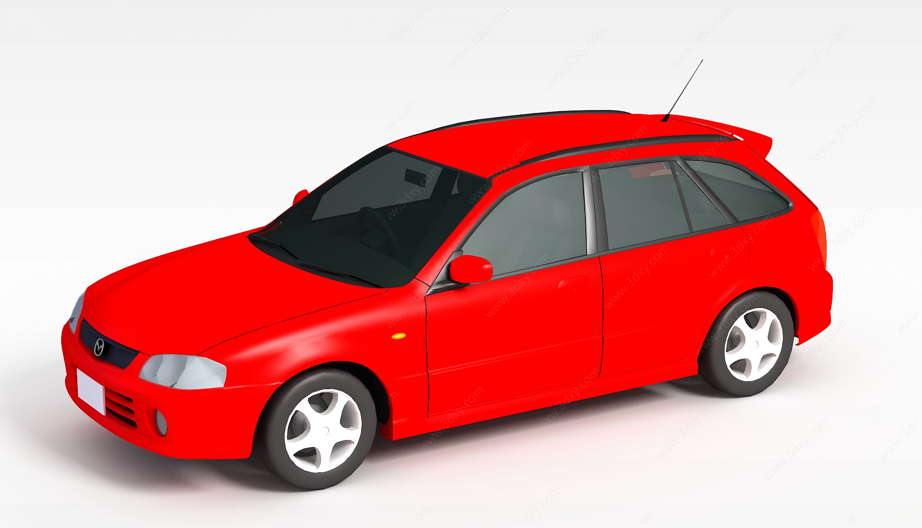 红色时尚汽车3D模型