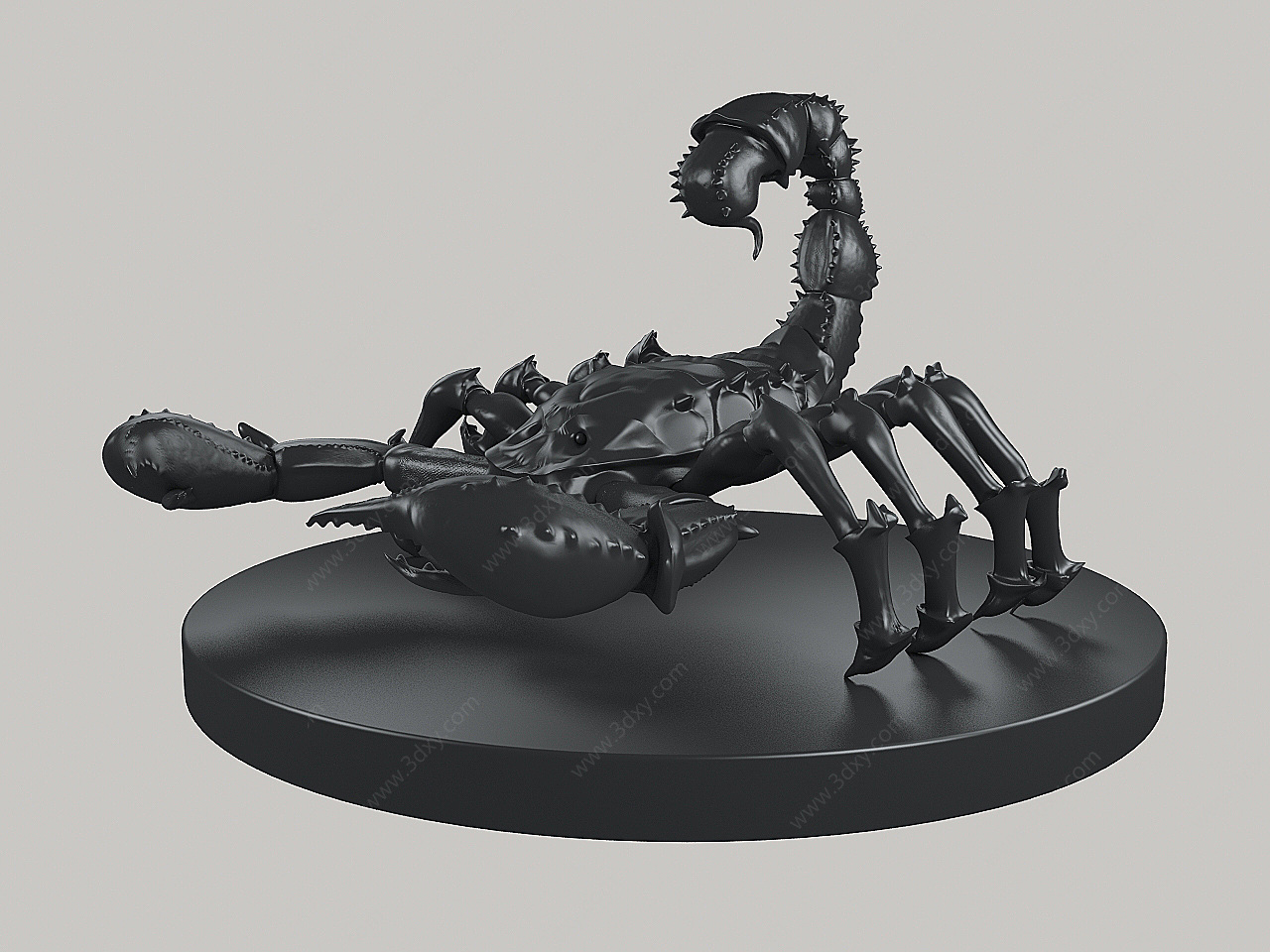 蝎子造型摆件3D模型
