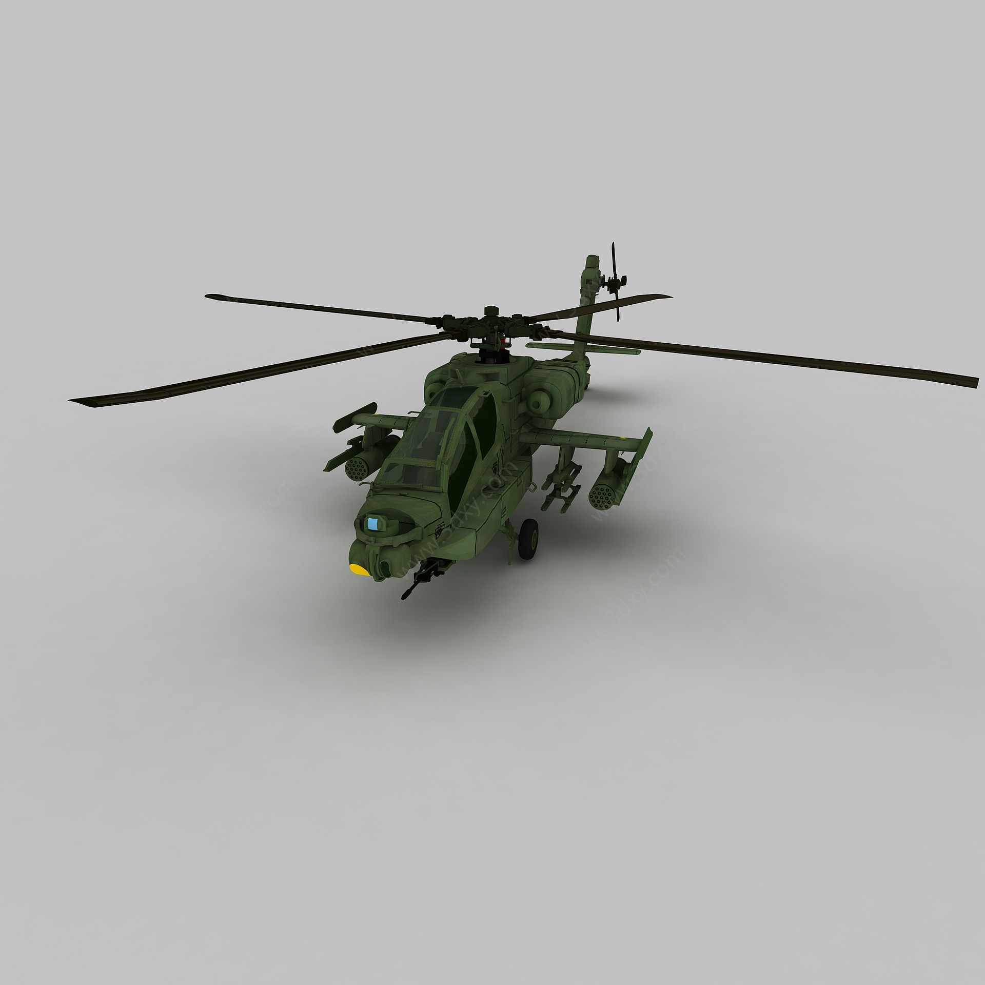 Apache战斗机3D模型