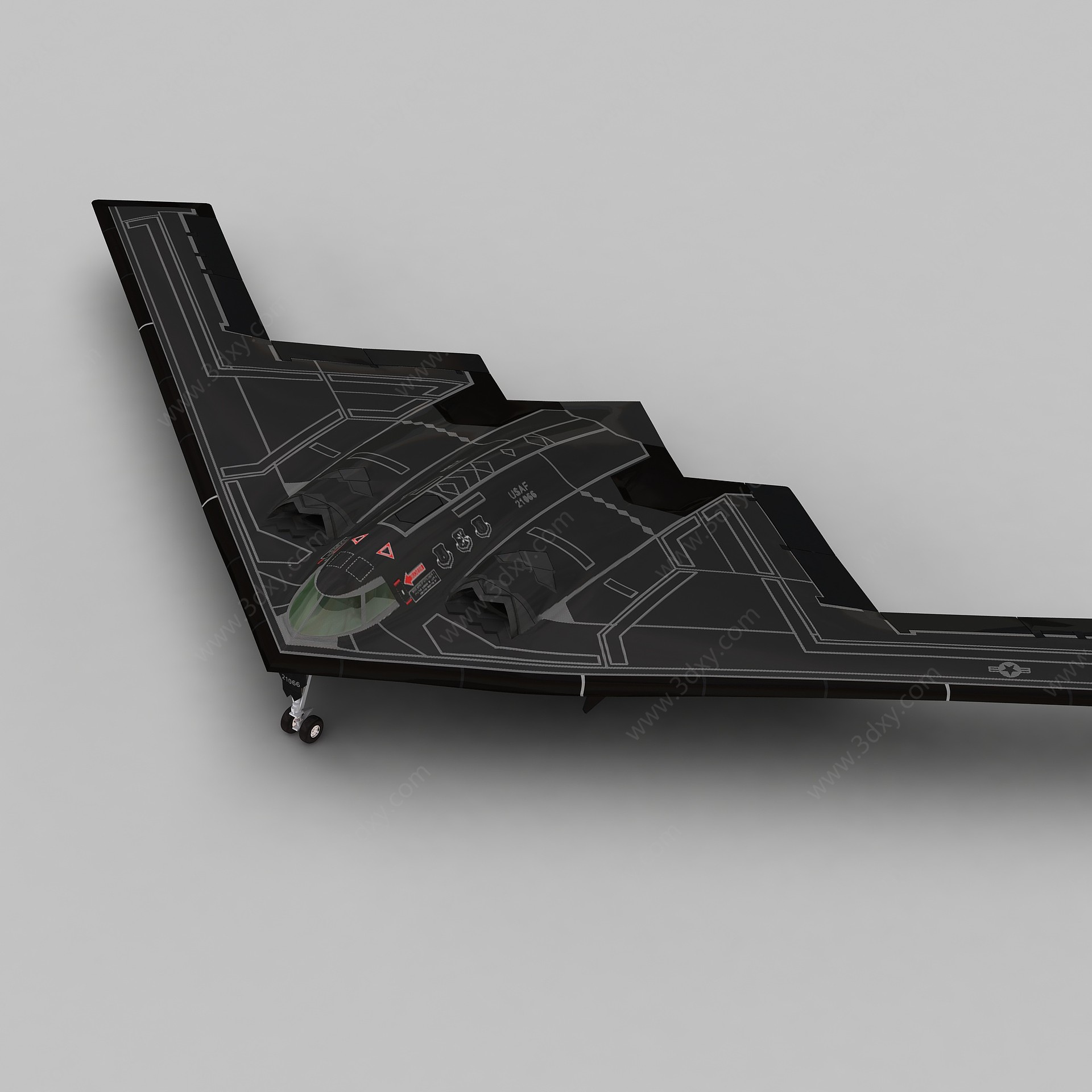 B2轰炸机3D模型