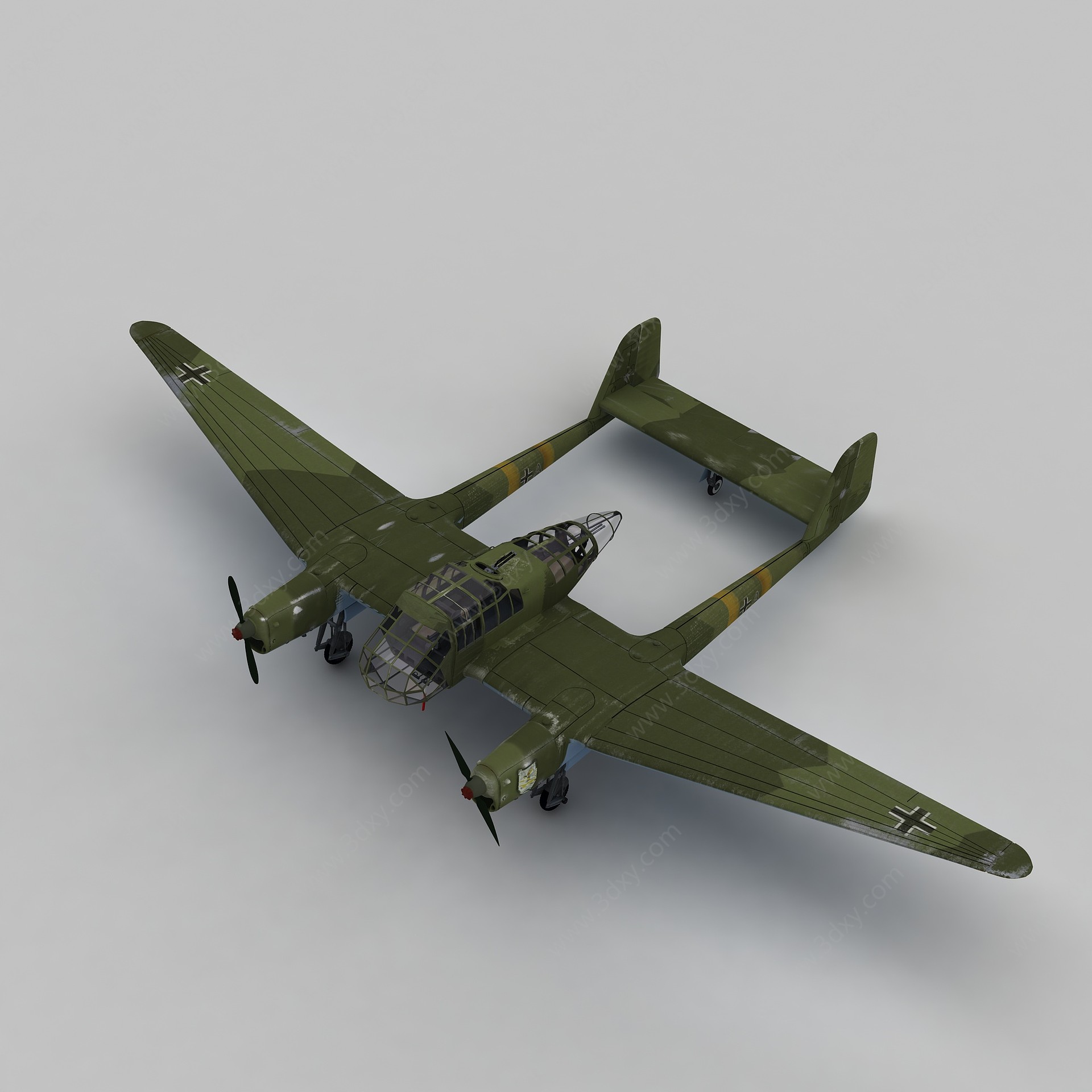 FK189轰炸机3D模型