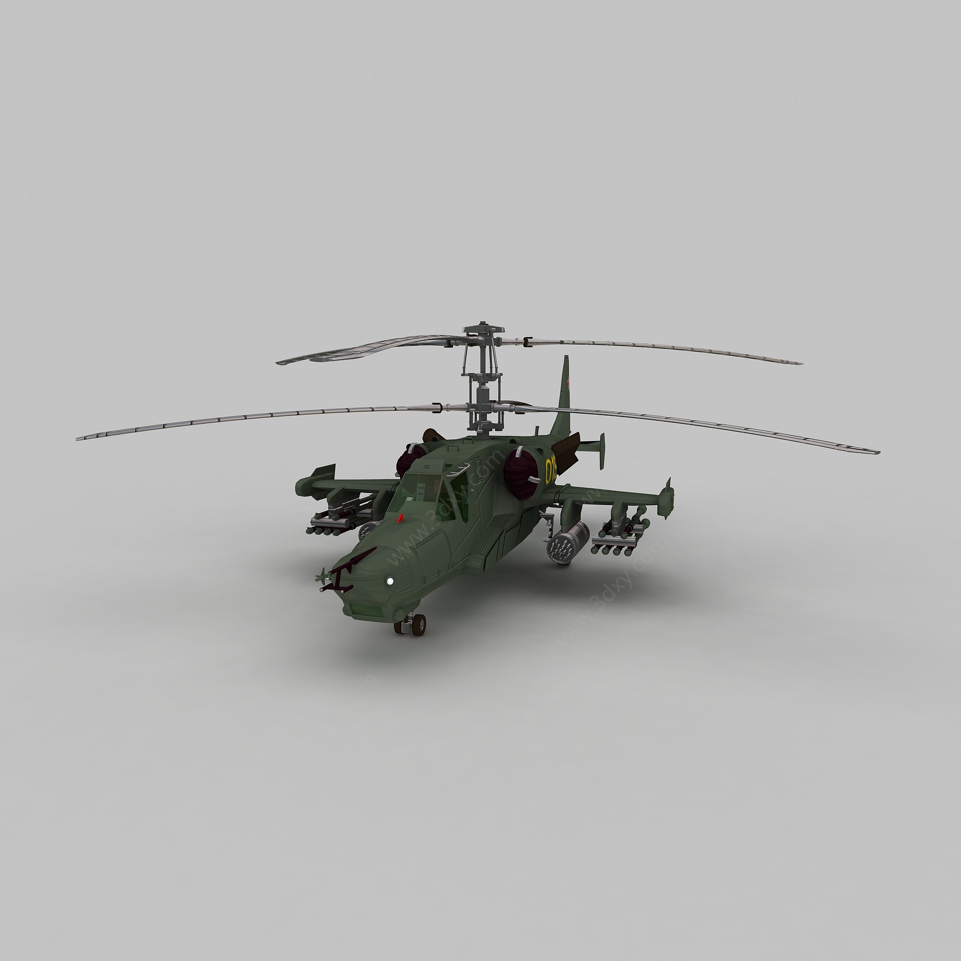 hokum武装直升机3D模型