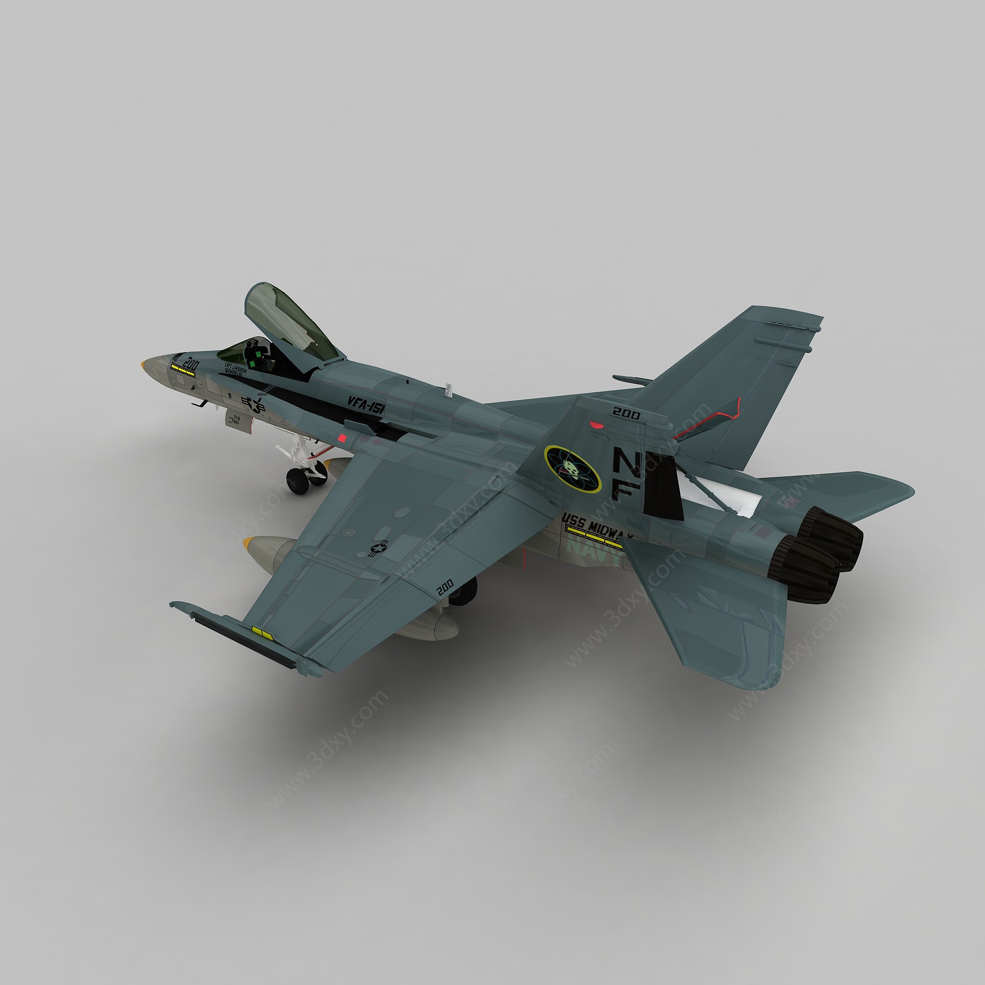Hornet战斗机3D模型