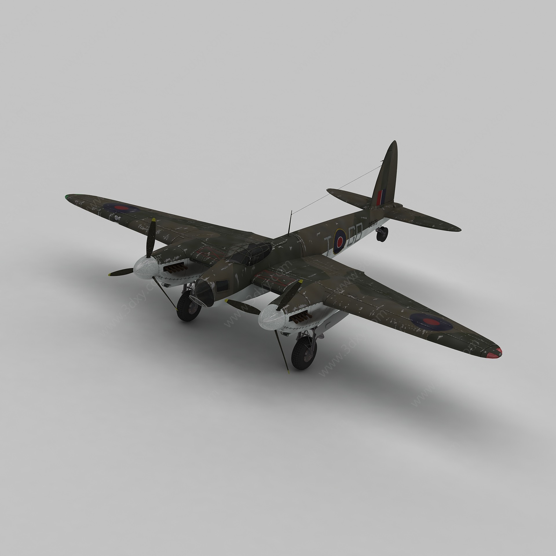 mosquitob战斗机3D模型