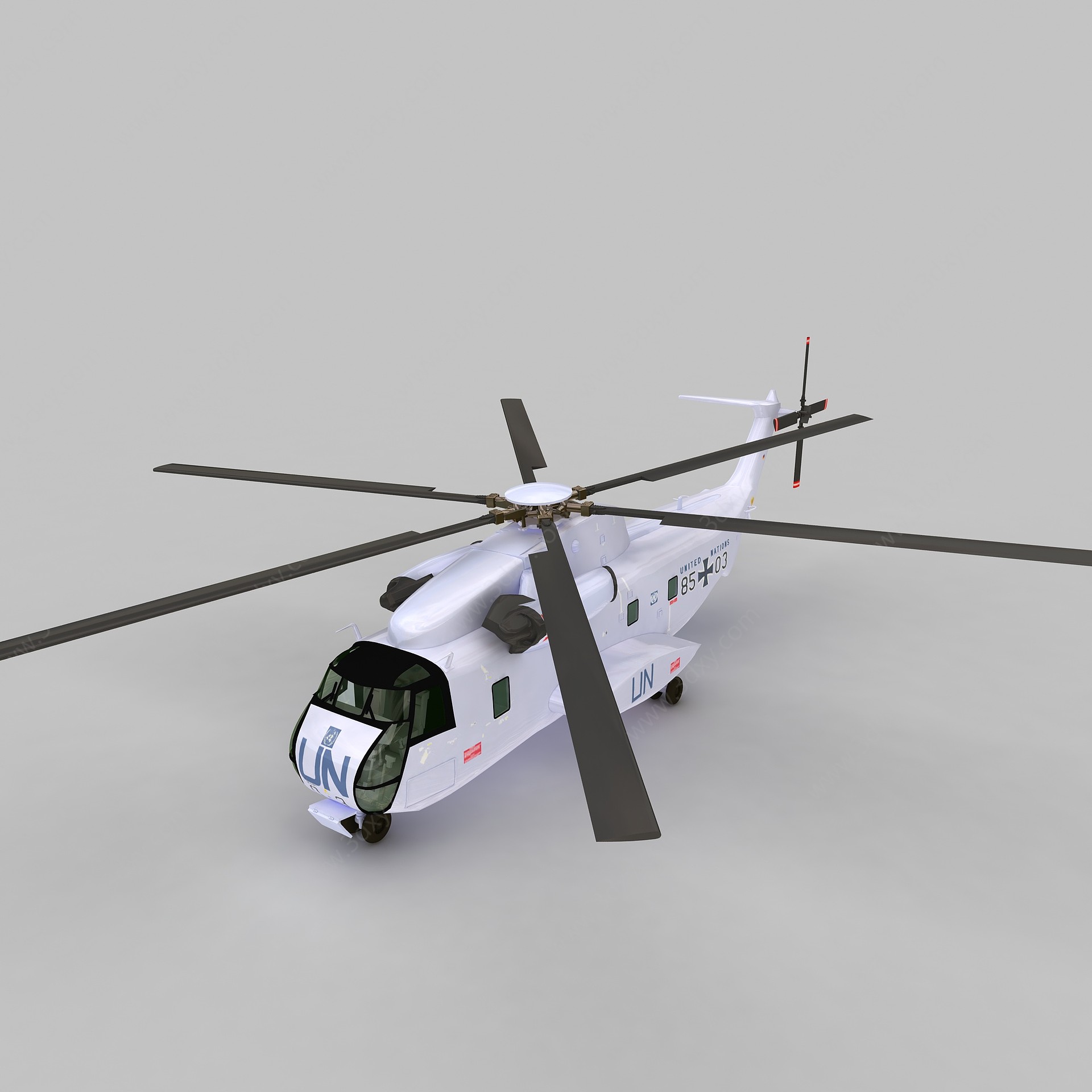 SIKORSKY武装直升机3D模型