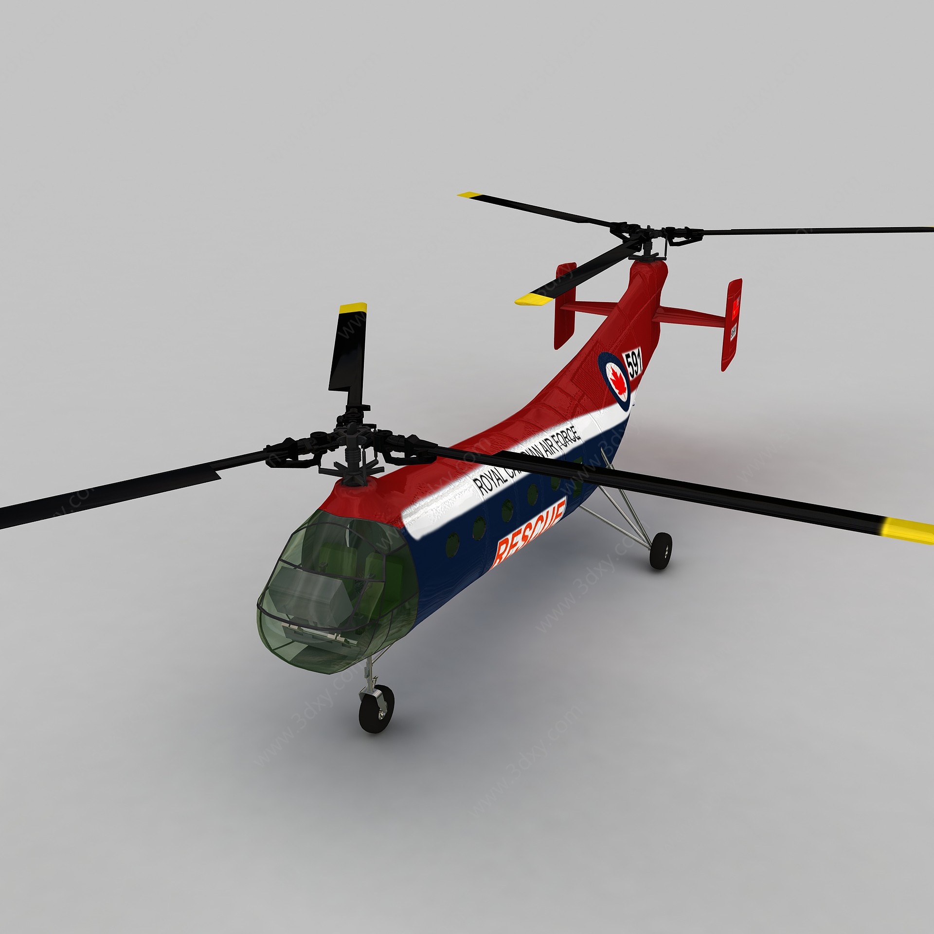 WORKHORS军用运输机3D模型