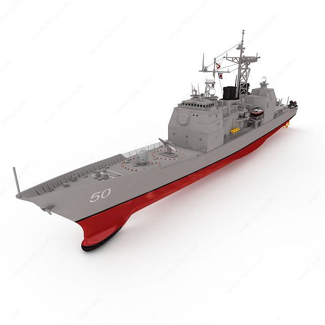 VALLEYF军舰3D模型