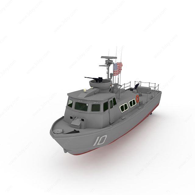 PATROLB军用快艇3D模型
