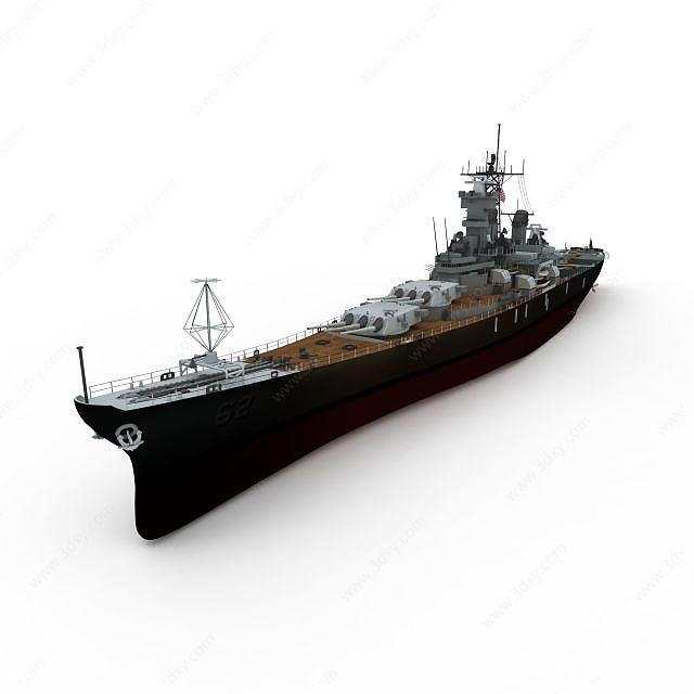N.YERSEY军舰3D模型
