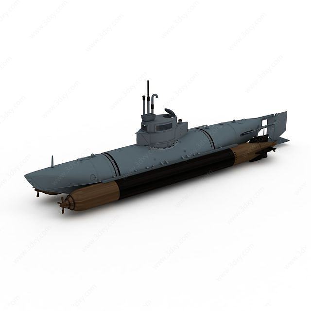 BIBER潜艇3D模型