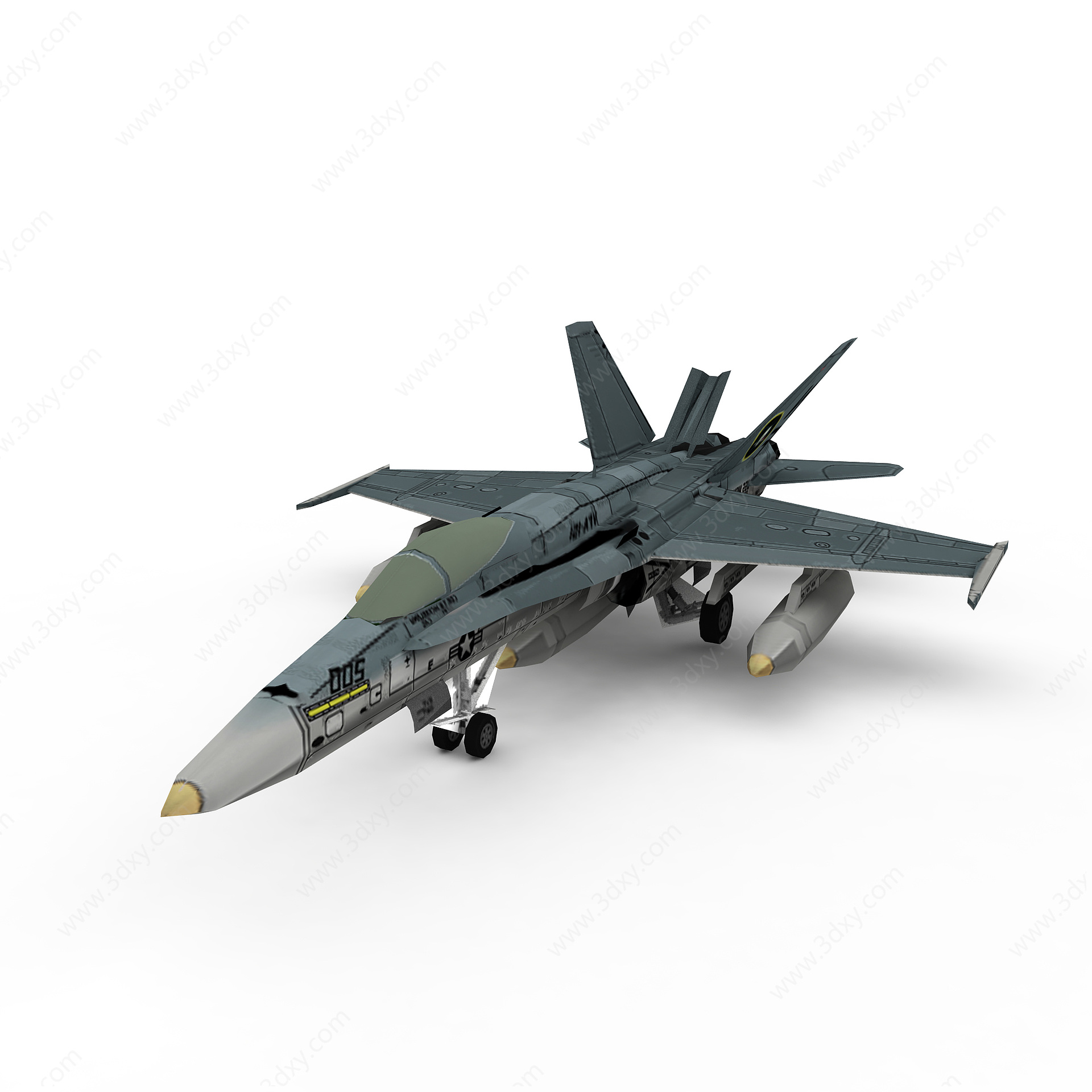 美国F18战斗机3D模型