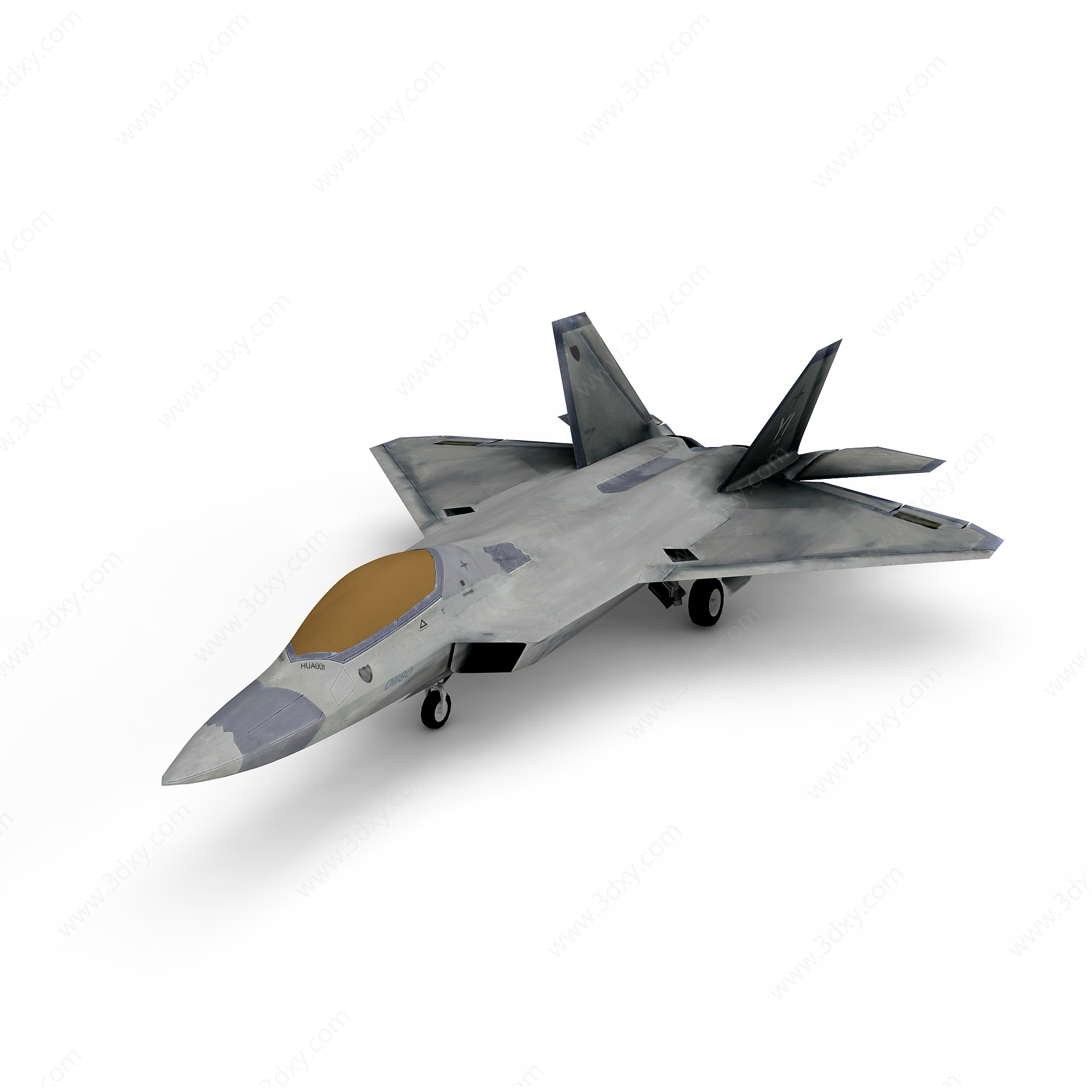 F-22猛禽隐身战斗机3D模型