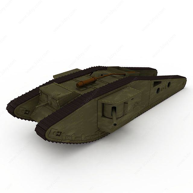 坦克装甲车3D模型