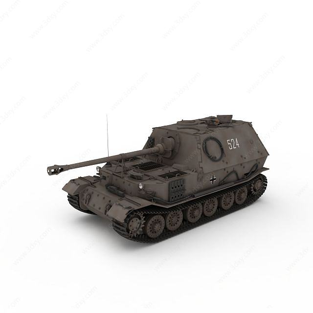 德国斐迪南反坦克3D模型