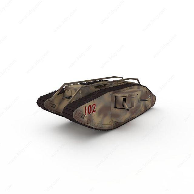 装甲坦克3D模型