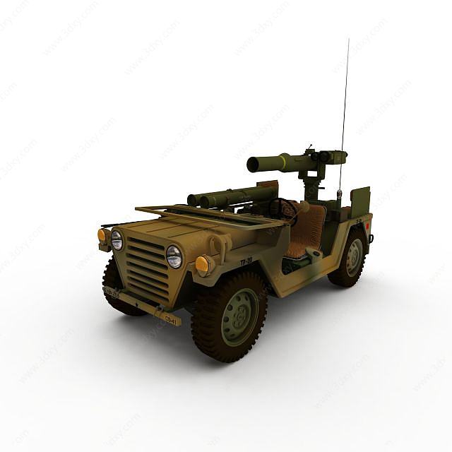 武装侦查车3D模型
