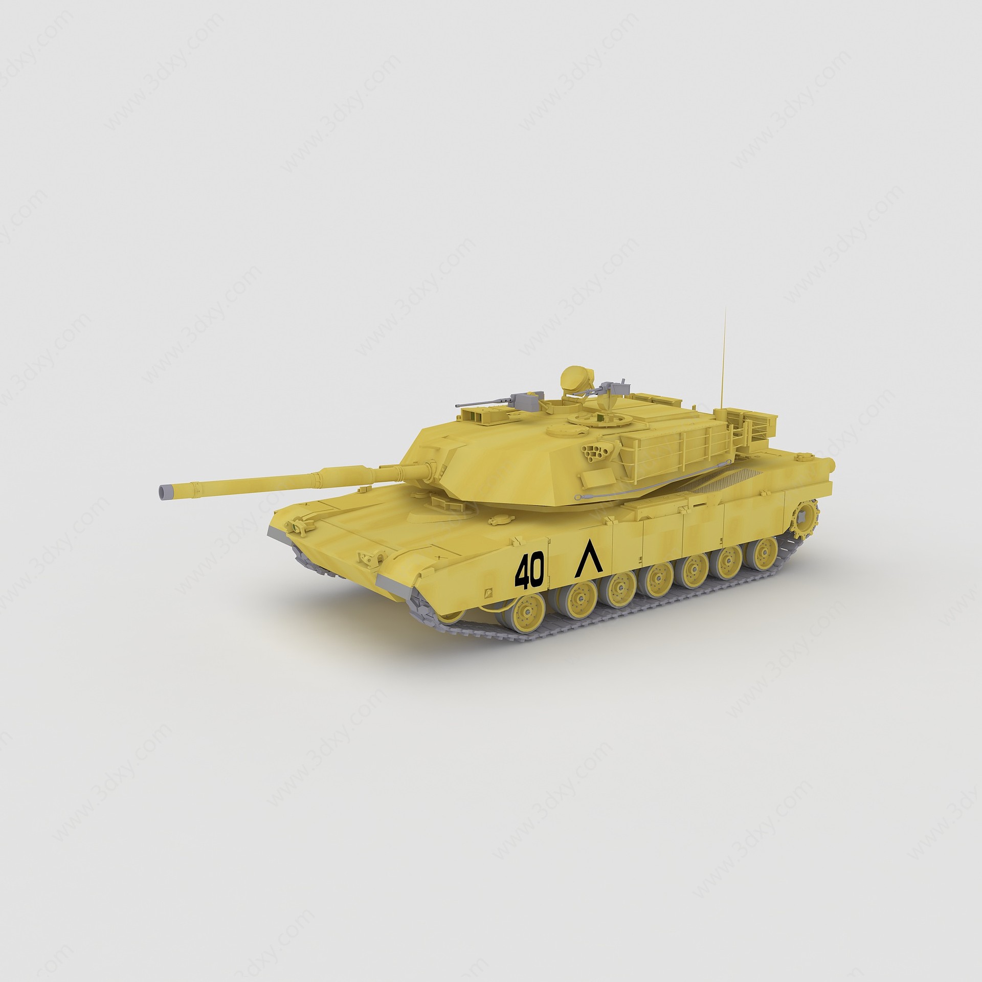 英式征服者重型坦克3D模型