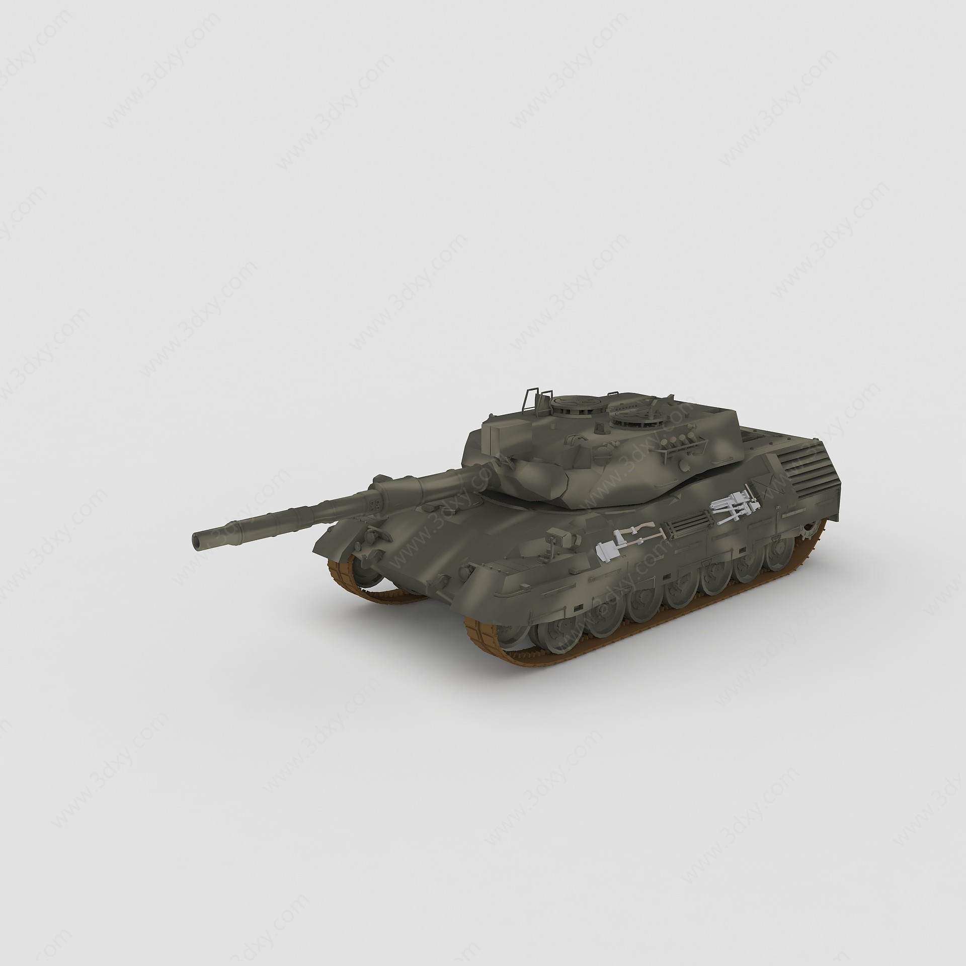 迷彩T-34-2中型坦克3D模型