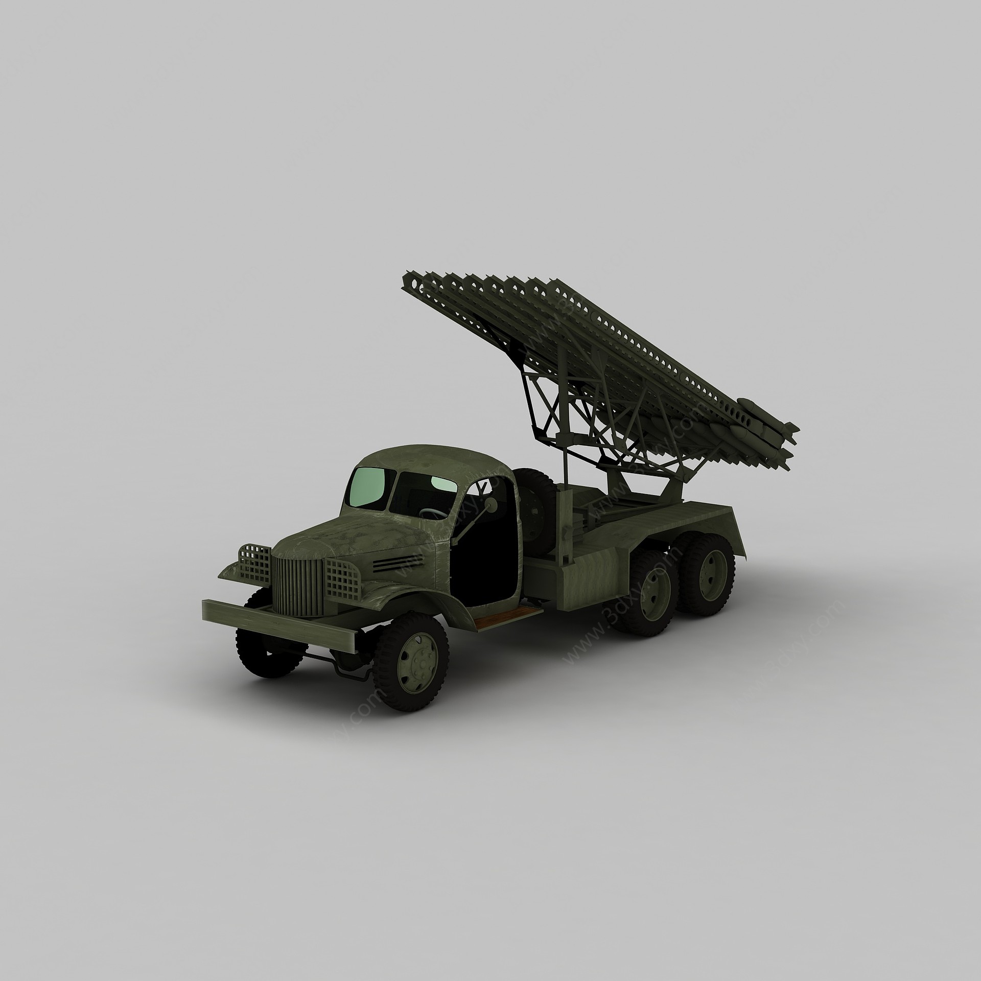 导弹发射车辆3D模型