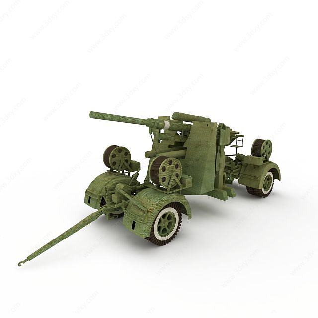88毫米高射炮3D模型