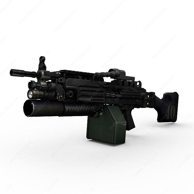M249特种用途武器3D模型