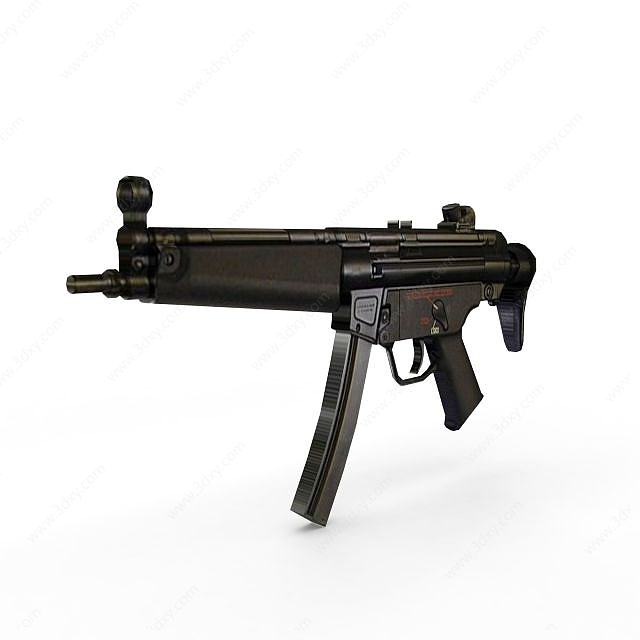 德国MP5冲锋枪3D模型