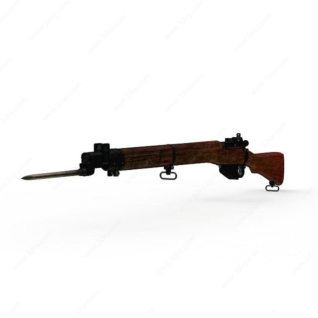 埃菲尔德式步枪3D模型
