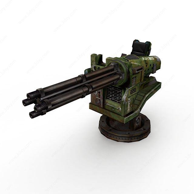 格特林机枪3D模型