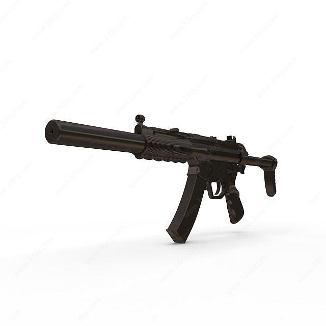 MP5SD冲锋枪3D模型