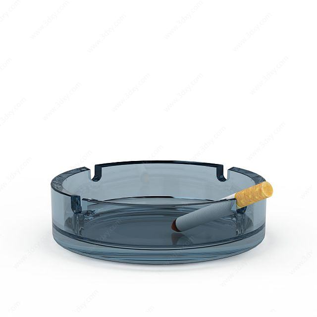 玻璃烟灰缸3D模型