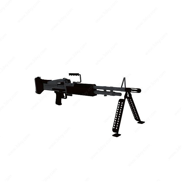 M249轻机枪3D模型