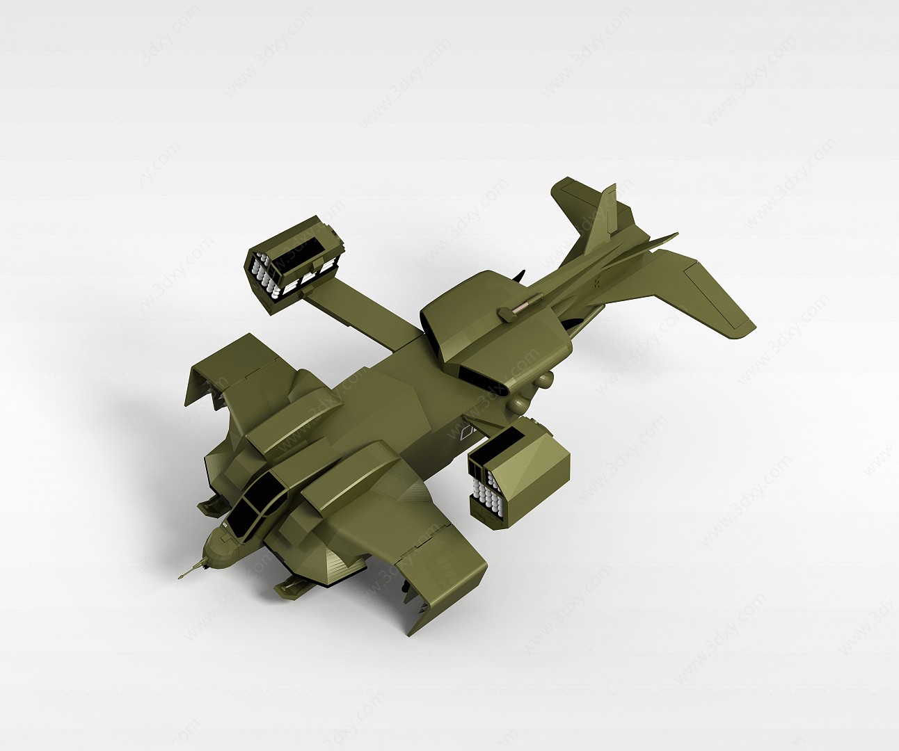军事作战机3D模型