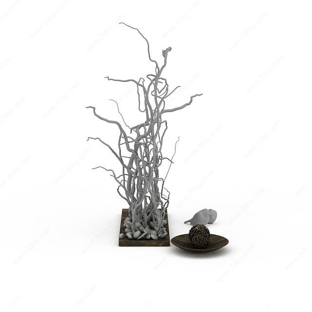 树枝装饰品3D模型