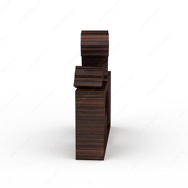 木质摆件3D模型