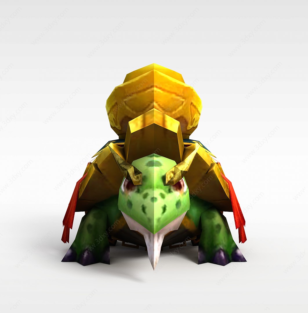 神龟游戏角色3D模型