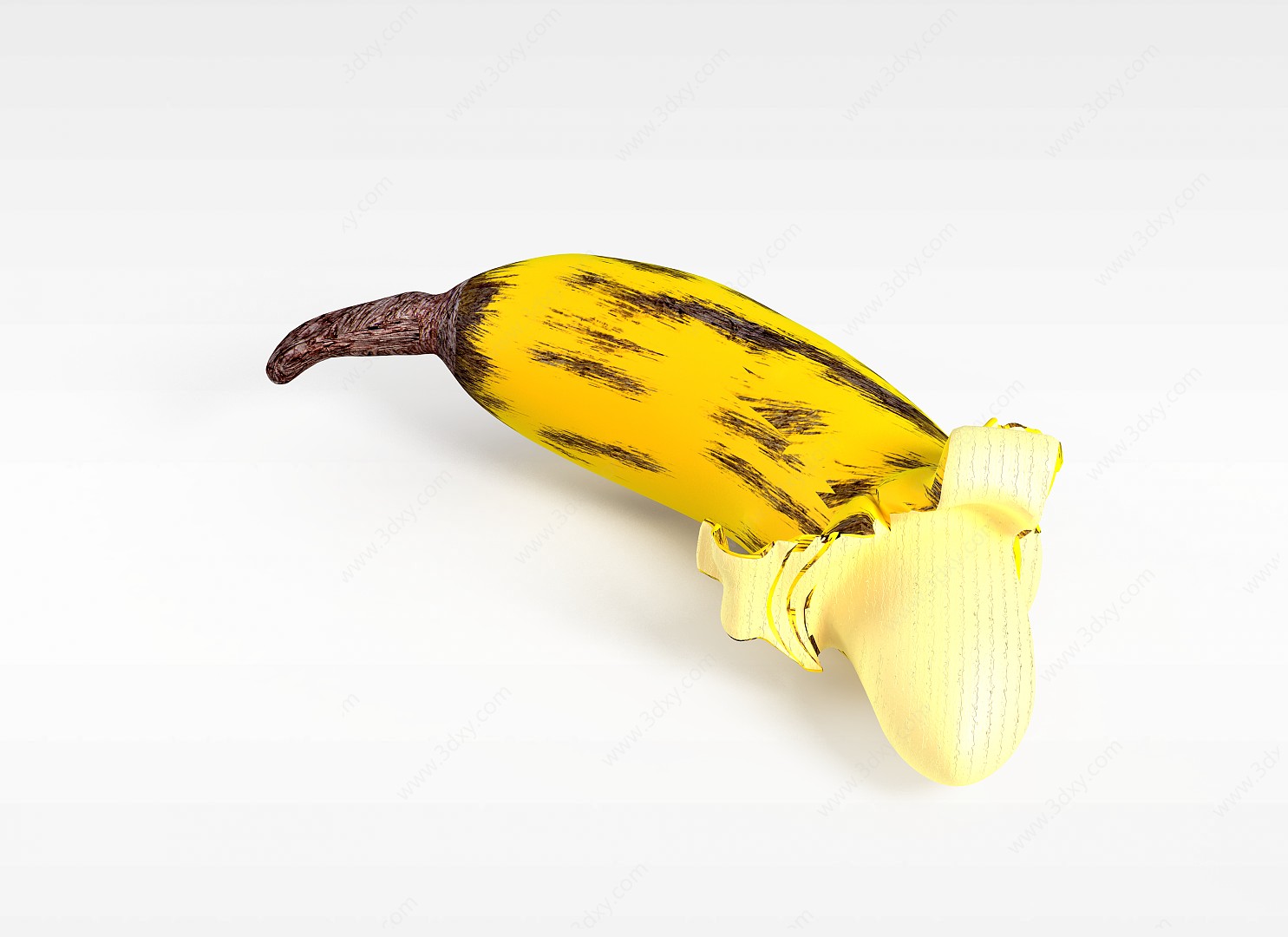 黄香蕉3D模型