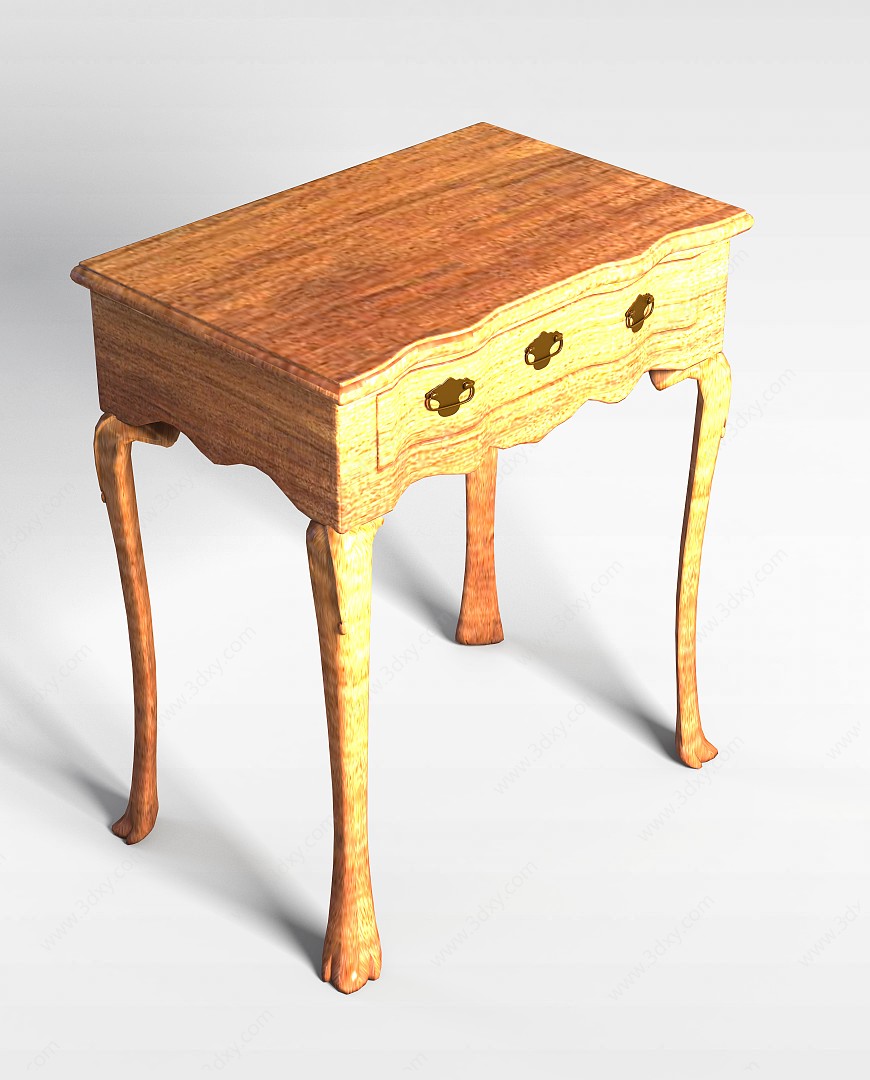 复古桌子3D模型
