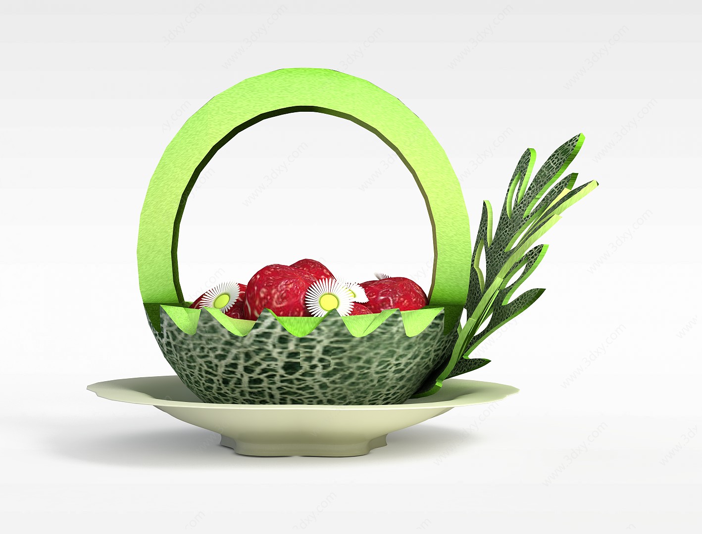水果篮3D模型