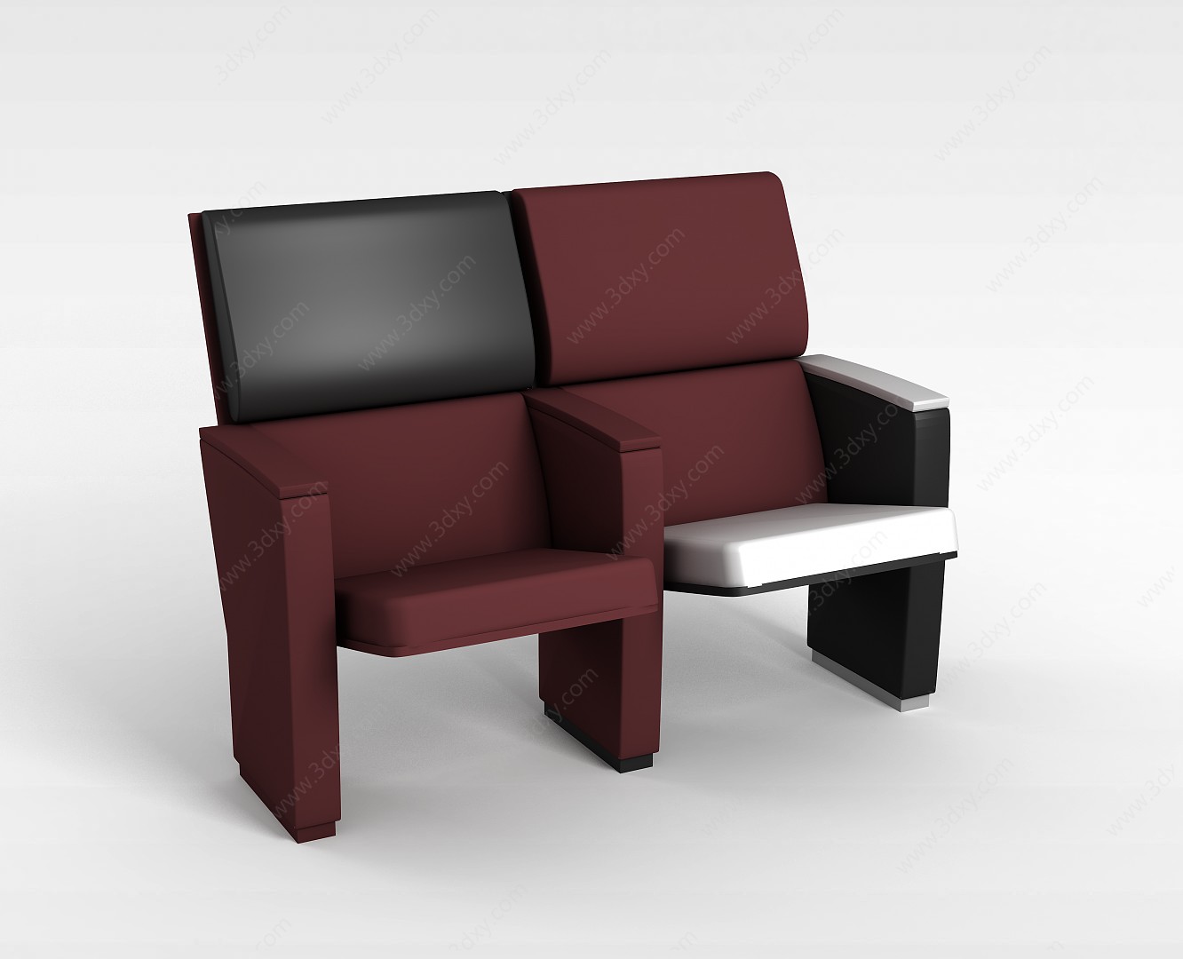 简约排椅3D模型