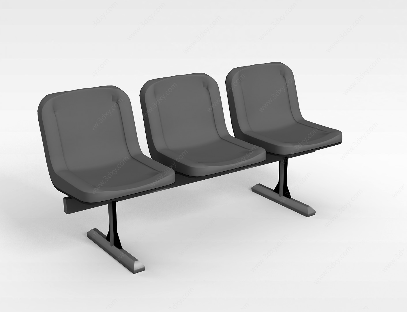 休闲排椅3D模型