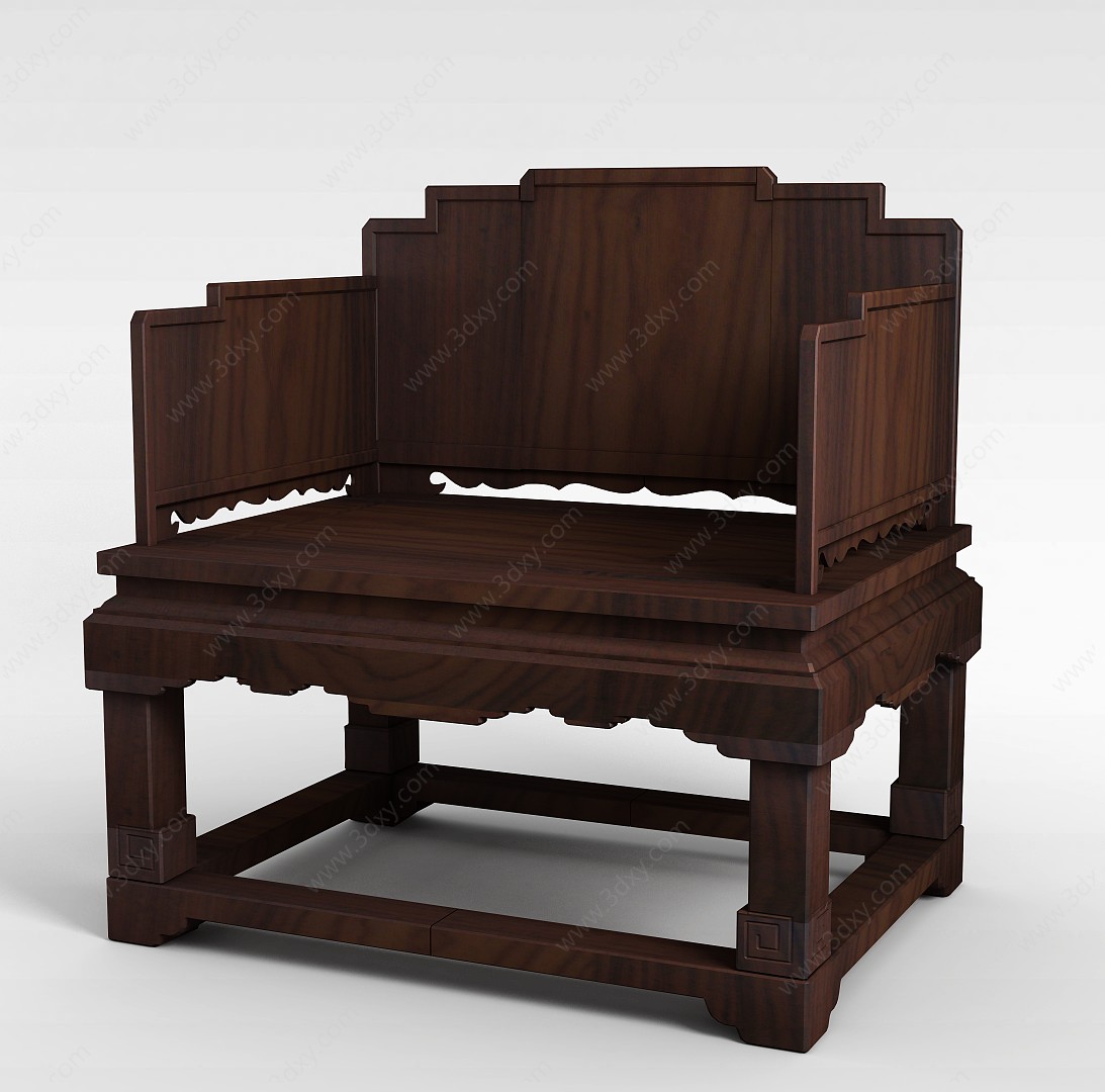 明清椅子3D模型