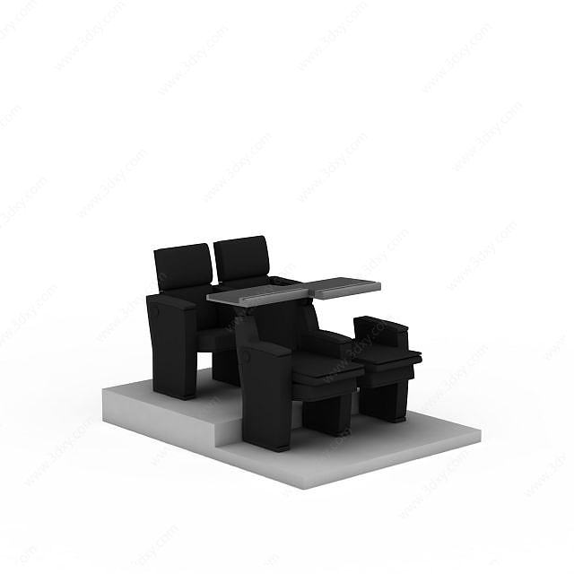 报告厅座椅3D模型