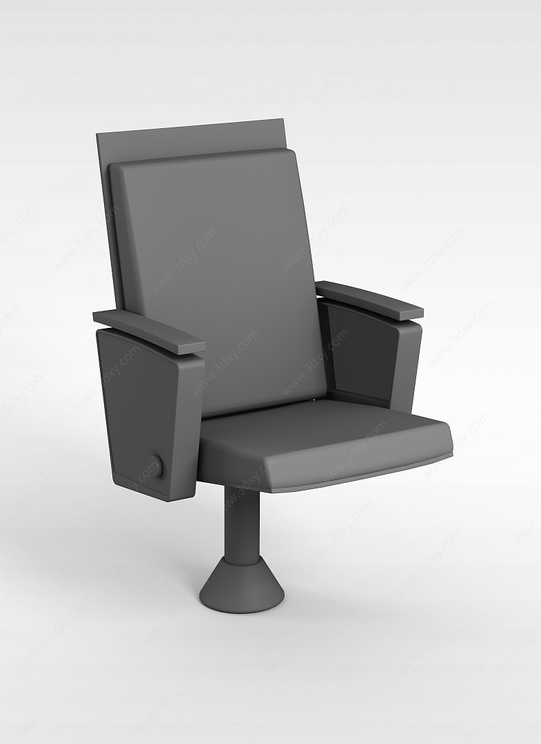 连体排椅3D模型