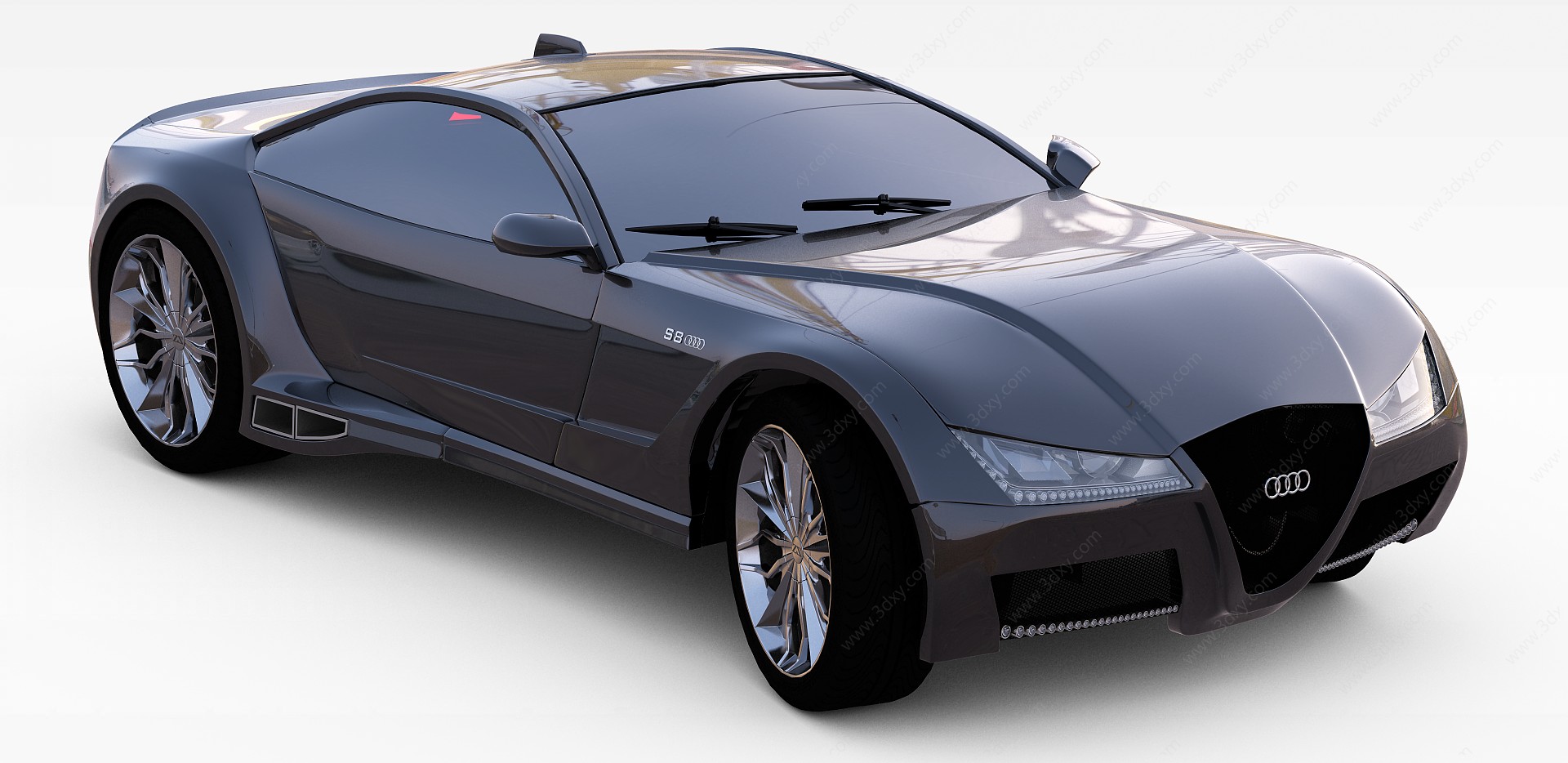 黑色汽车3D模型