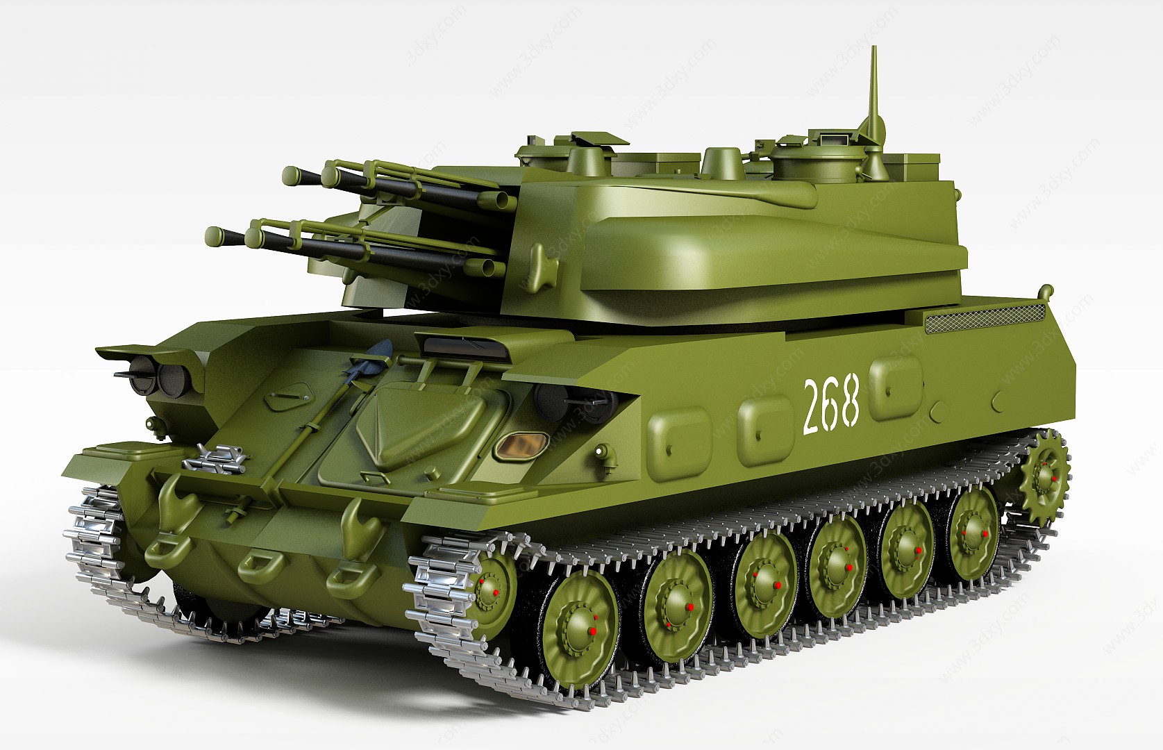 268坦克3D模型