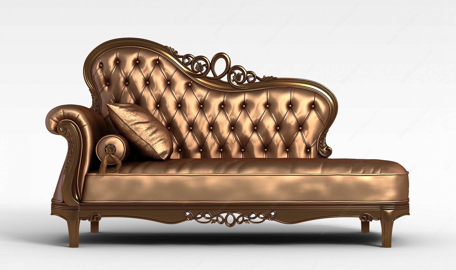 高档皮质沙发3D模型